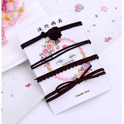 Factory cheap price korean style multiple colored women hair bands C-hb161